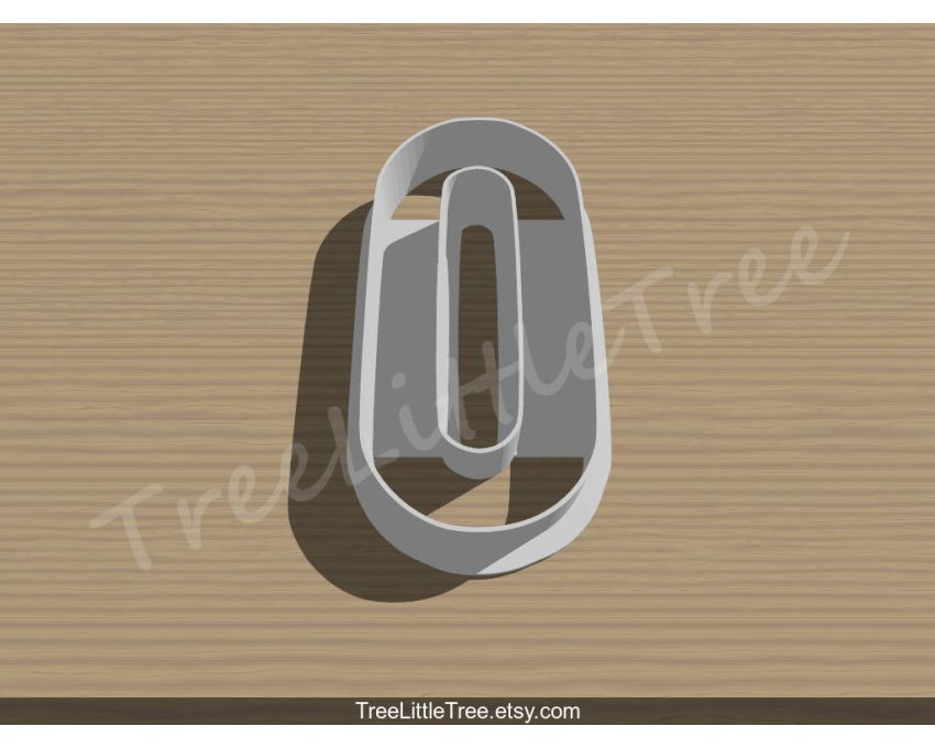 Number Zero Cookie Cutter. Number Cookie Cutter