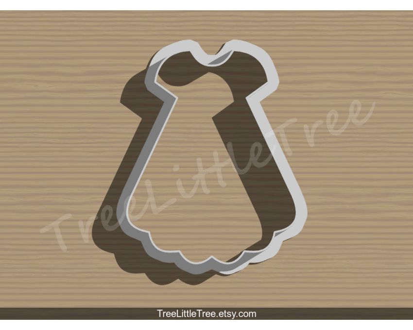 Dress Cookie Cutter. Baby Shower Cookie Cutter