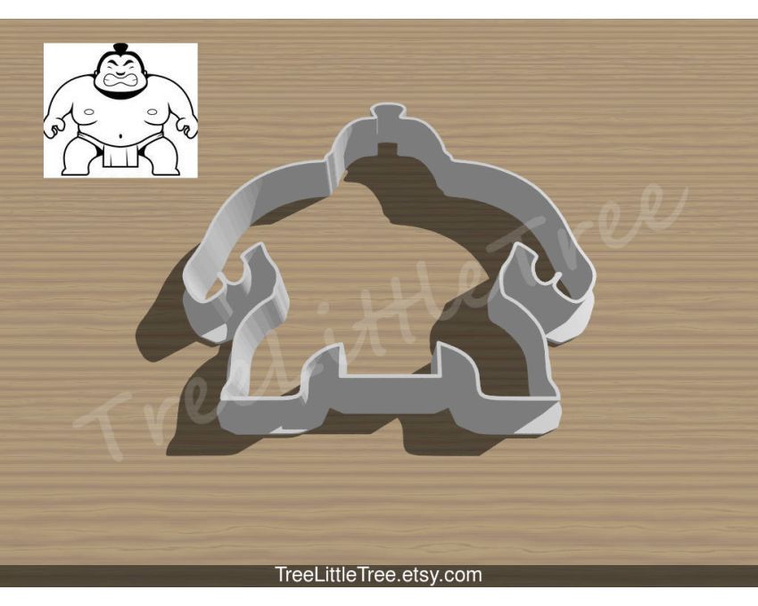 Japanese Sumo Wrestler Cookie Cutter. Japan Cookie Cutter