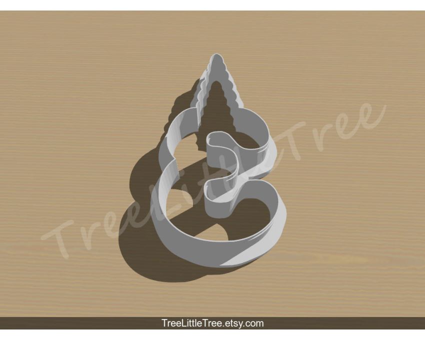 Unicorn Number Three Cookie Cutter. Unicorn Cookie Cutter