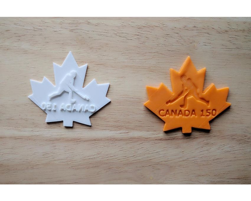 Field Hockey Style2 Cookie Cutter and Stamp Set.Canada Cookie Cutter