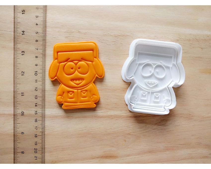 South Park Kyle Broflovski Cookie Cutter and Stamp Set. Cartoon Cookie Cutter