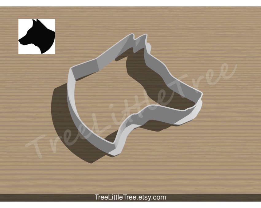 German Shepherd Dog Cookie Cutter. Pet Cookie Cutter