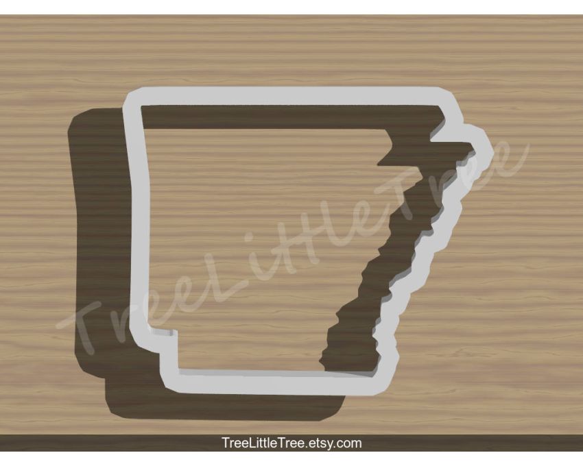 Arkansas State Cookie Cutter. USA Cookie Cutter