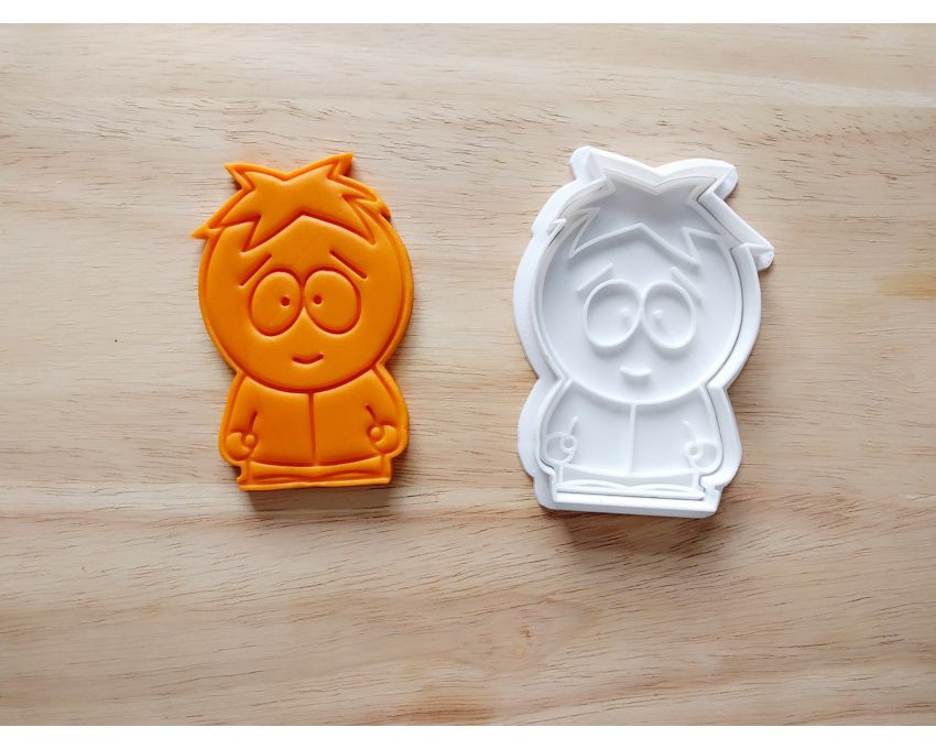 South Park Butters Stotch Cookie Cutter and Stamp Set. Cartoon Cookie Cutter