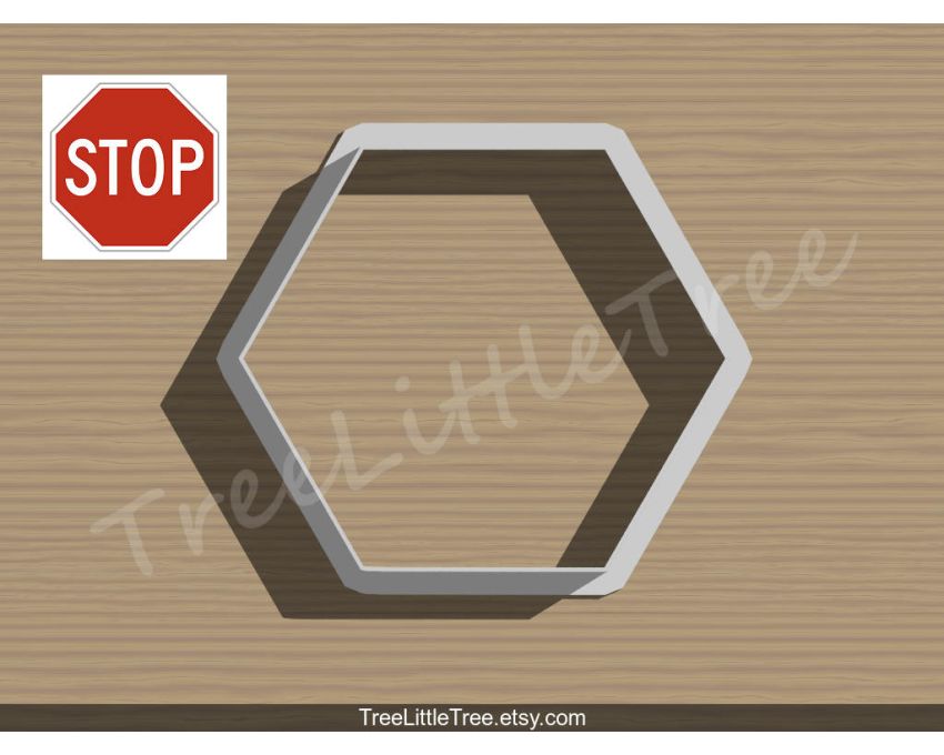 Traffic Sign Cookie Cutter. Unique Cookie Cutter