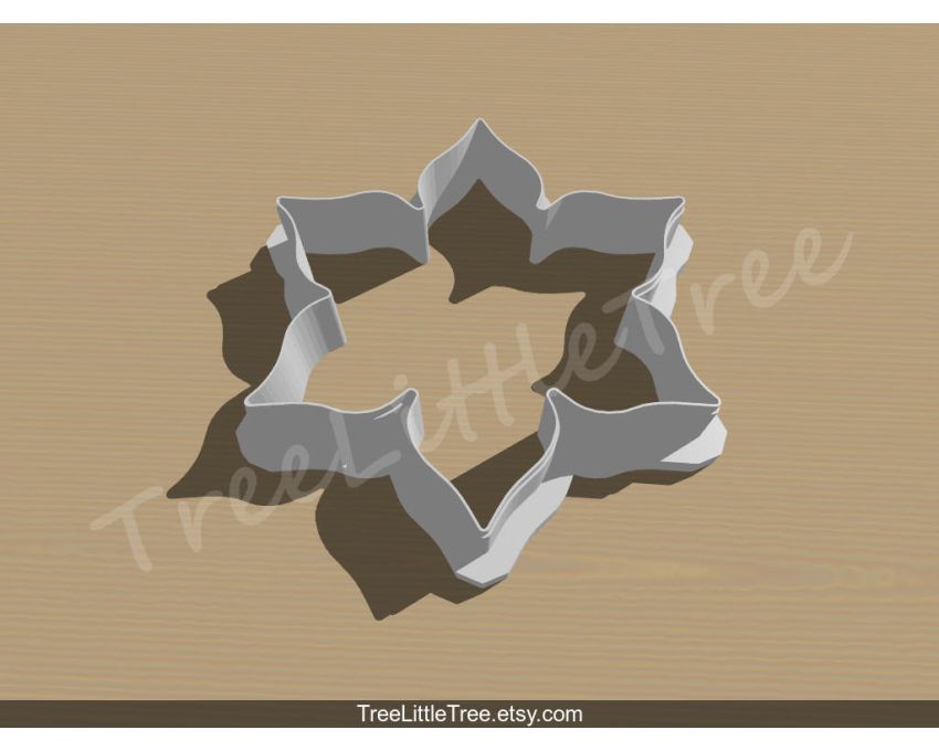 Christmas Poinsettia Cookie Cutter. Christmas Cookie Cutter