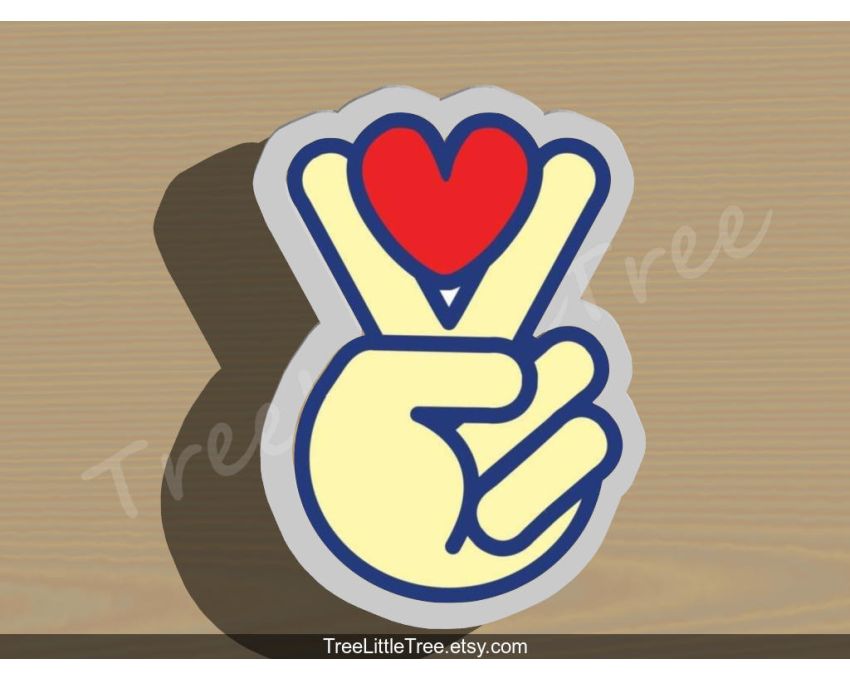 Peace and Love Cookie Cutter. Valentine's day Cookie Cutter