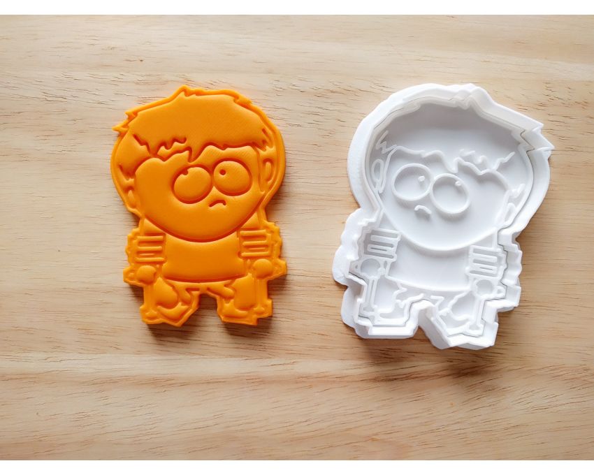 South Park Jimmy Valmer Cookie Cutter and Stamp Set. Cartoon Cookie Cutter