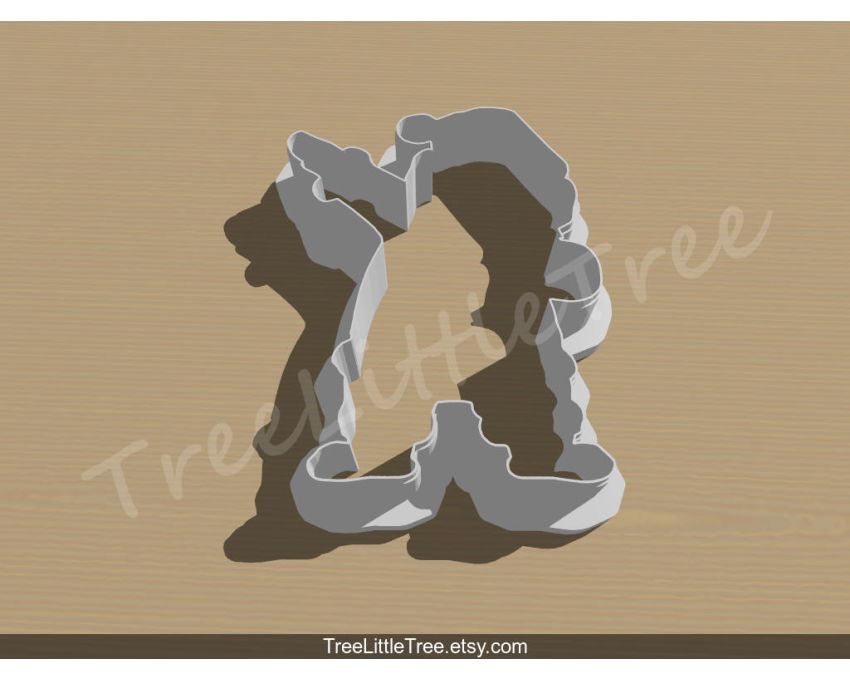 Dabbing Santa Claus Cookie Cutter. Christmas Cookie Cutter