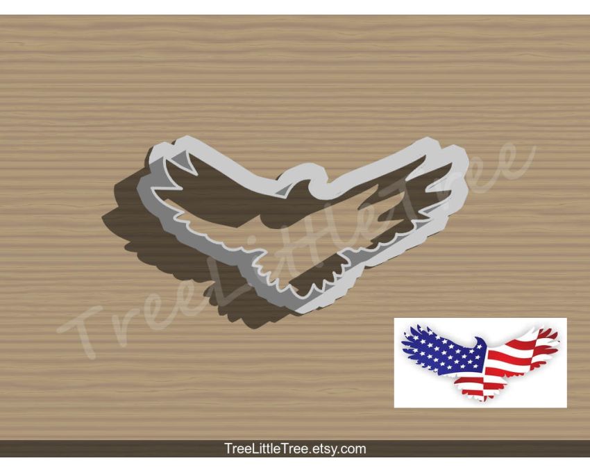 American Eagle Cookie Cutter. USA Cookie Cutter