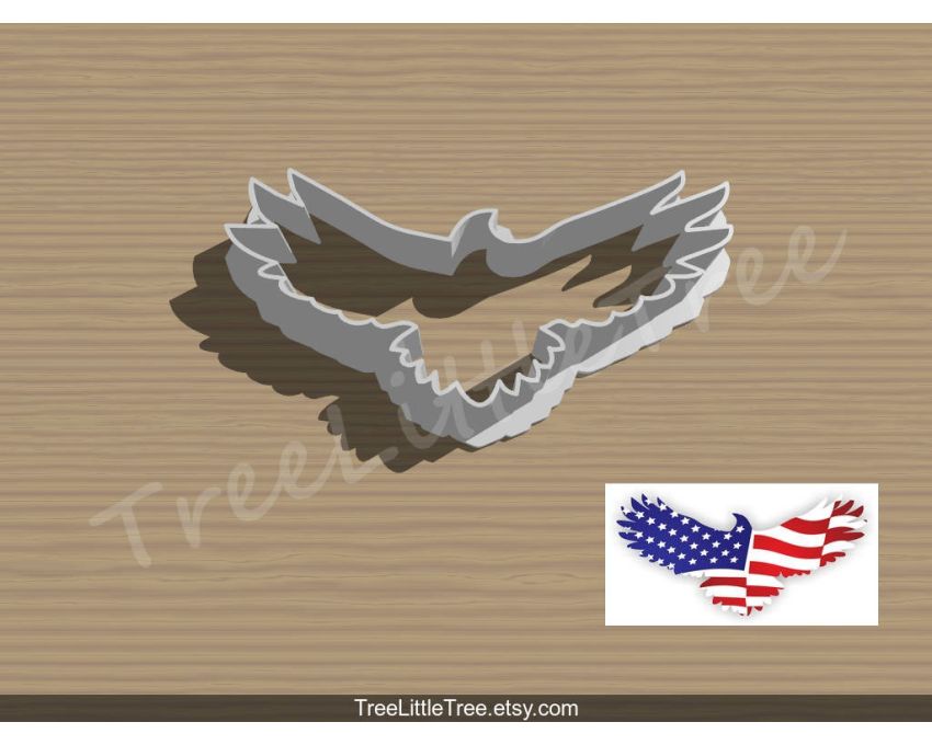 American Eagle Cookie Cutter. USA Cookie Cutter