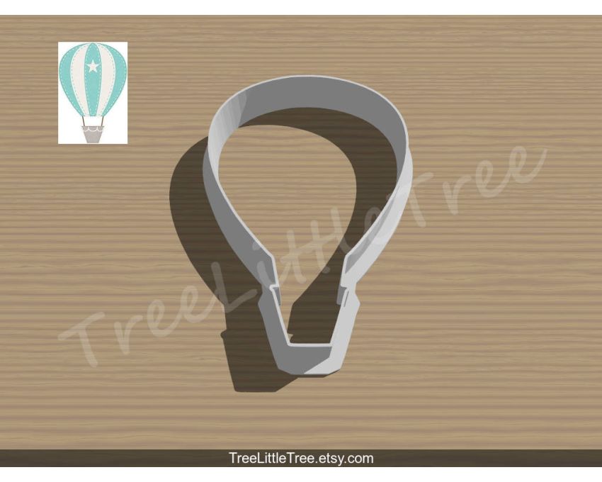 Hot Air Balloon Style 1 Cookie Cutter. Unique Cookie Cutter