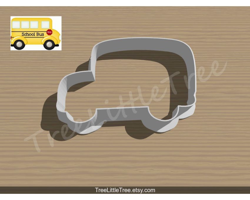 School Bus Cookie Cutter. Car Cookie Cutter