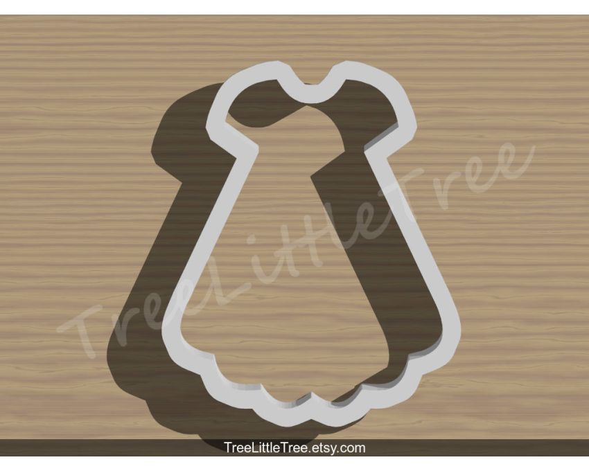 Dress Cookie Cutter. Baby Shower Cookie Cutter