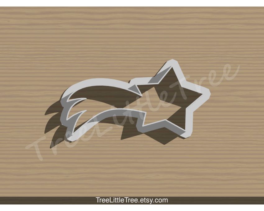 Rainbow Star Cookie Cutter. Unique Cookie Cutter