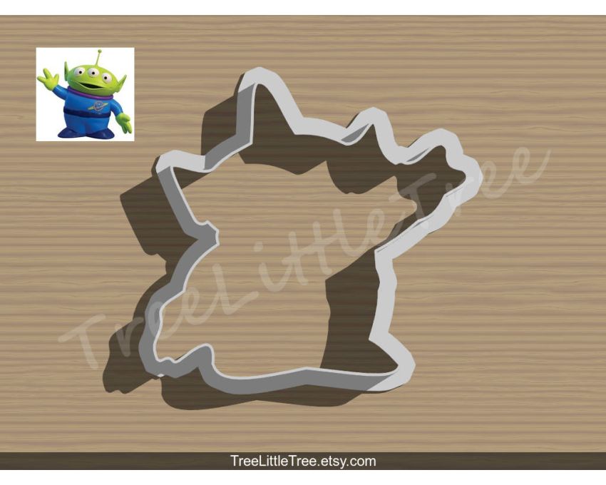 Toy Story Alien Cookie Cutter. Cartoon Cookie Cutter