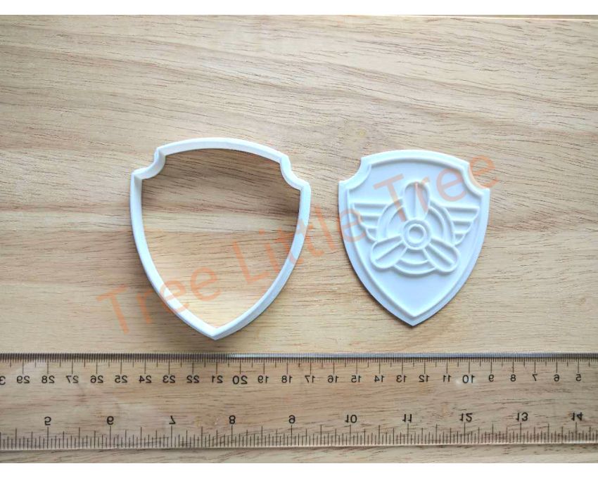 Skye Paw Patrol Cookie Cutter and Stamp Set. PAW Patrol Cookie Cutter