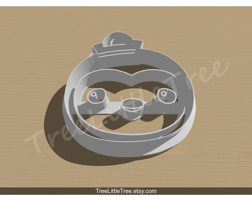 Peso Penguin Cookie Cutter. Cartoon Cookie Cutter