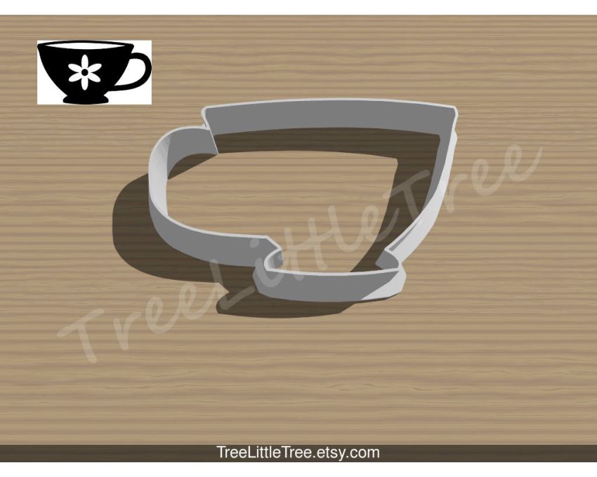 Tea Cup Cookie Cutter. Unique Cookie Cutter