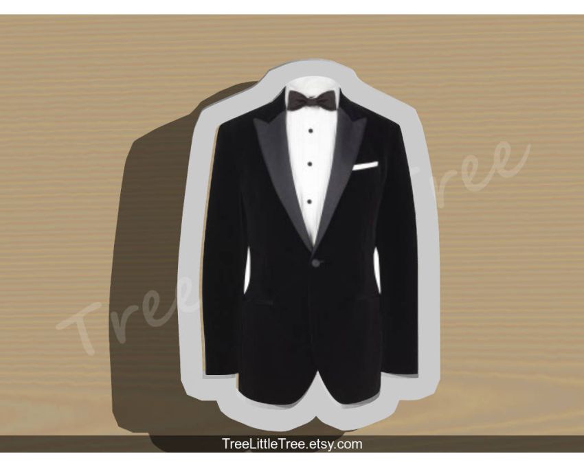 Tuxedo Cookie Cutter. Wedding Cookie Cutter