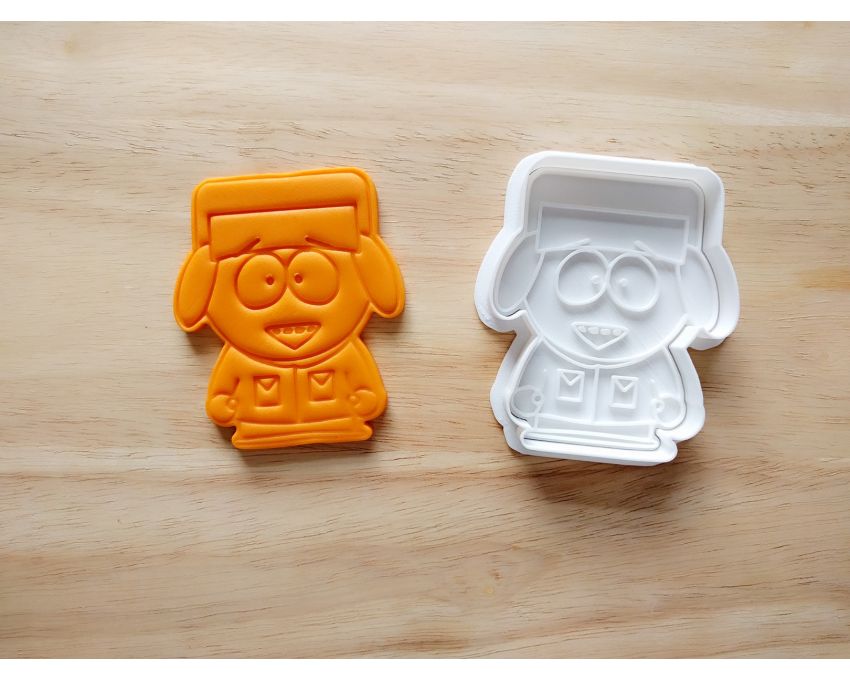 South Park Kyle Broflovski Cookie Cutter and Stamp Set. Cartoon Cookie Cutter