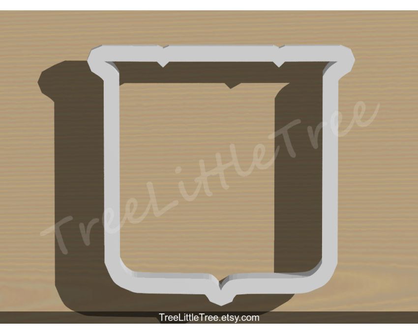 Plaque Style3 Cookie Cutter.Unique Cookie Cutter