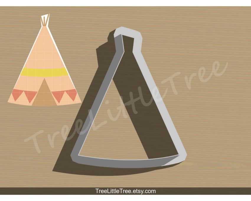 Teepee Cookie Cutter. Unique Cookie Cutter