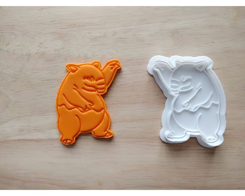 Drowzee Cookie Cutter and Stamp Set. Pokemon Cookie Cutter