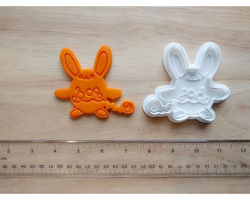 Azumarill Cookie Cutter and Stamp Set. Pokemon Cookie Cutter