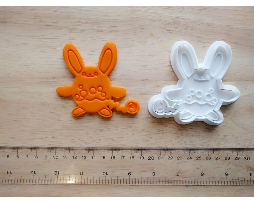 Azumarill Cookie Cutter and Stamp Set. Pokemon Cookie Cutter