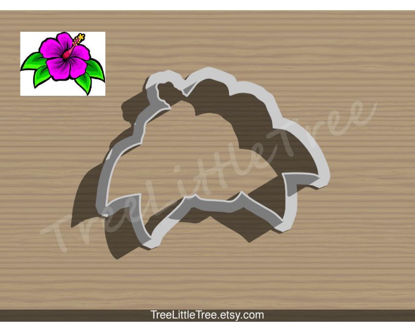 Hawaii Flower Cookie Cutter. Flower Cookie Cutter