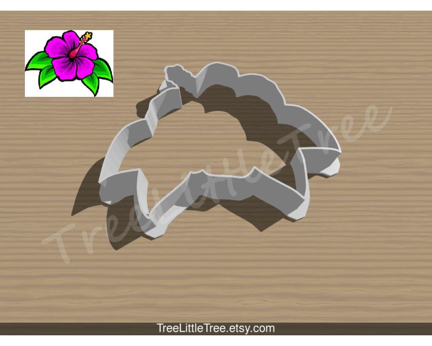 Hawaii Flower Cookie Cutter. Flower Cookie Cutter
