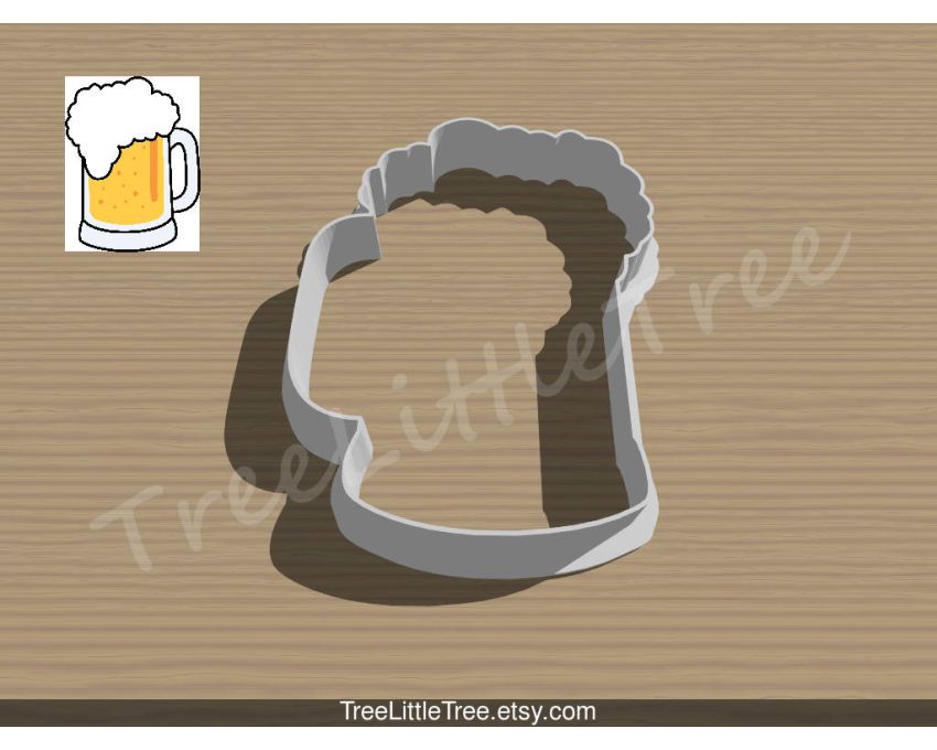 Beer Mug Cookie Cutter. Unique Cookie Cutter