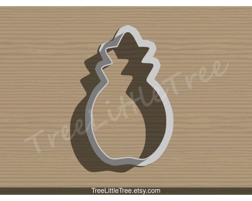 Pineapple Cookie Cutter. Fruit Cookie Cutter