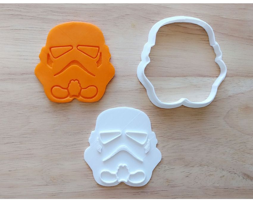 Stormtrooper Cookie Cutter and Stamp Set. Star Wars Cookie Cutter