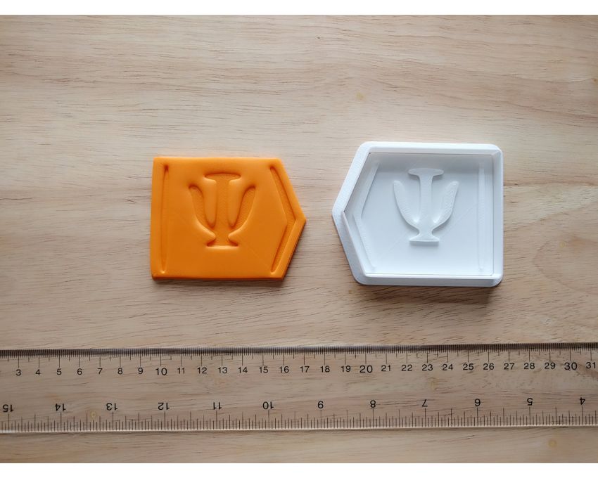 Quantum Ket-Psi Cookie Cutter and Stamp Set. Quantum Cookie Cutter