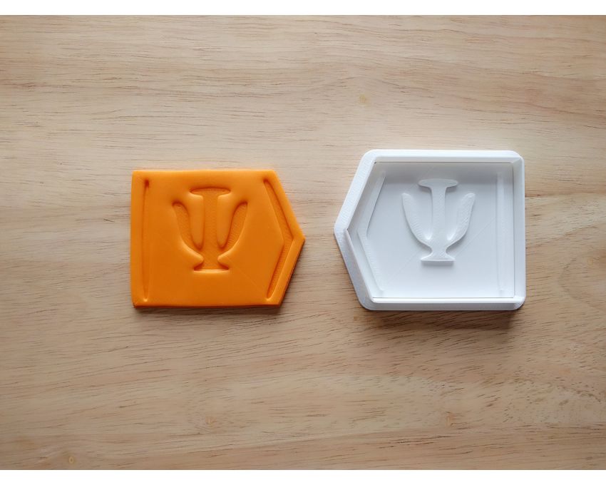 Quantum Ket-Psi Cookie Cutter and Stamp Set. Quantum Cookie Cutter