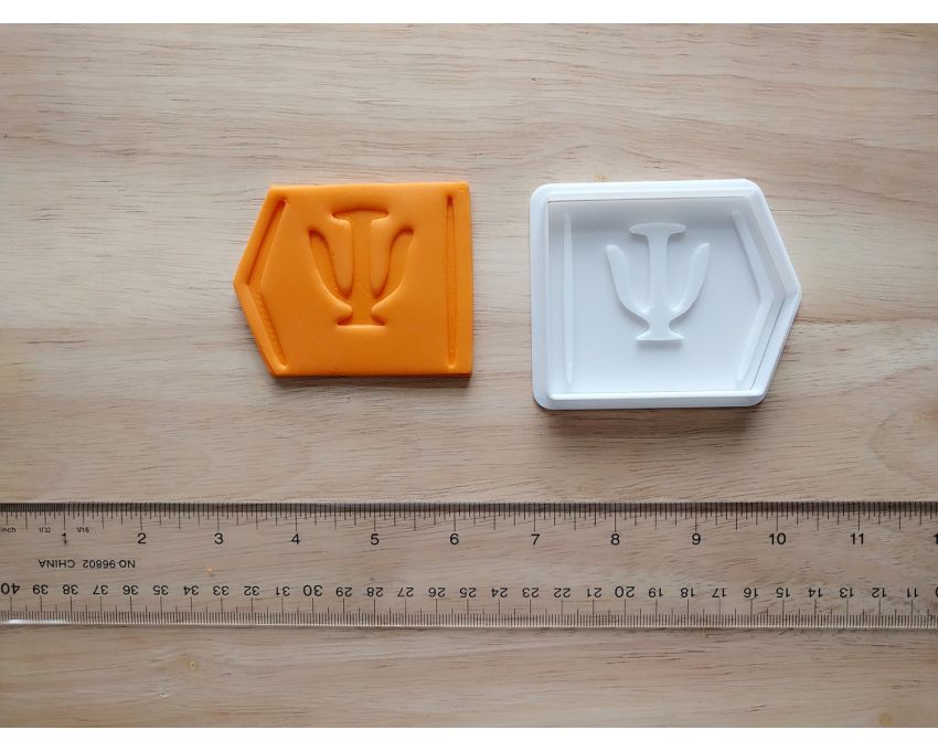 Quantum Bra-Psi Cookie Cutter and Stamp Set. Quantum Cookie Cutter
