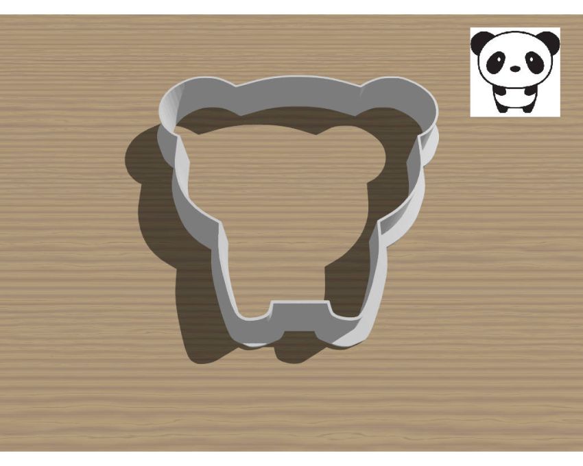 Panda Cookie Cutter. Animal Cookie Cutter