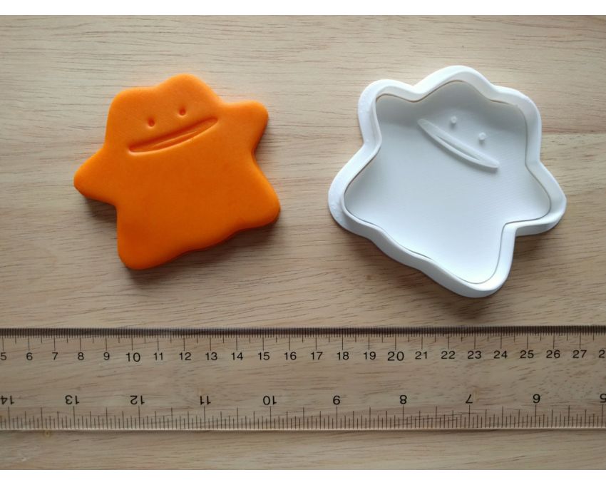 Ditto Cookie Cutter and Stamp Set. Pokemon Cookie Cutter