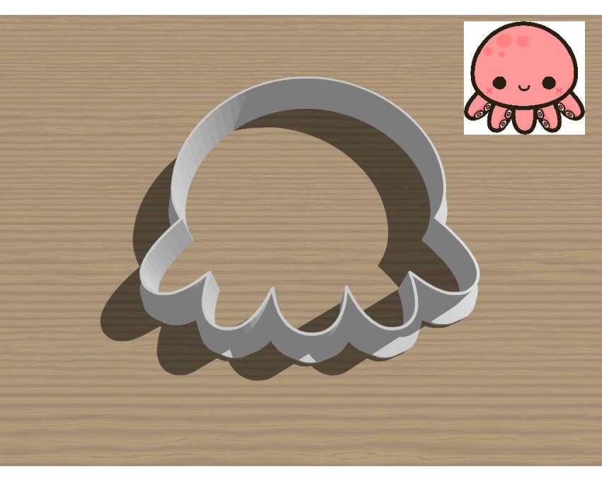 Octopus Cookie Cutter. Animal Cookie Cutter