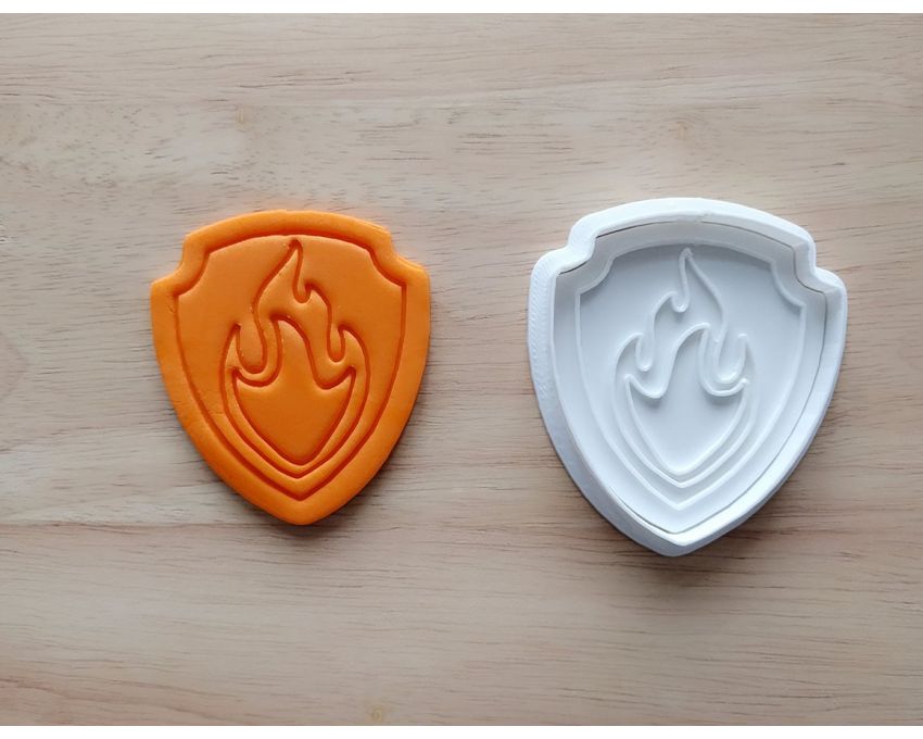 Marshall Cookie Cutter and Stamp Set. Cartoon Cookie Cutter. PAW Patrol Cookie Cutter
