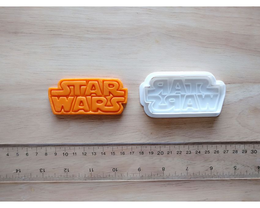 Star Wars Logo Cookie Cutter and Stamp Set. Star Wars Cookie Cutter