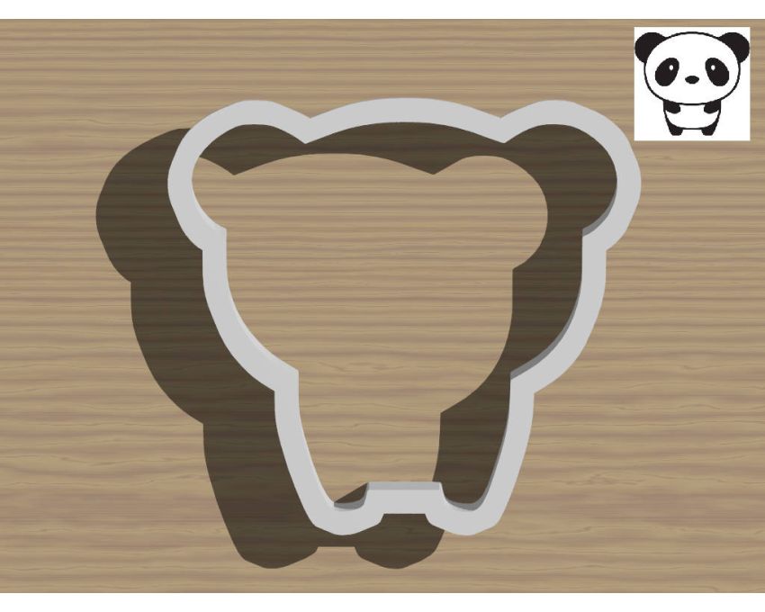 Panda Cookie Cutter. Animal Cookie Cutter