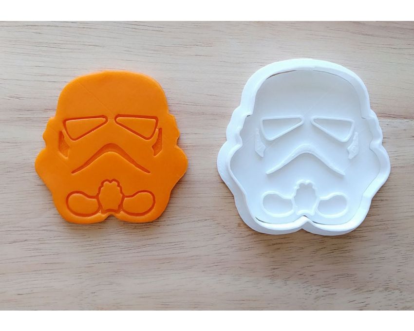 Stormtrooper Cookie Cutter and Stamp Set. Star Wars Cookie Cutter