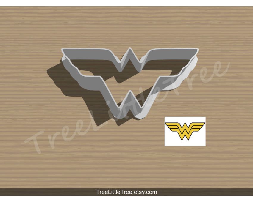 Wonder Woman Cookie Cutter. Super Hero Cookie Cutter