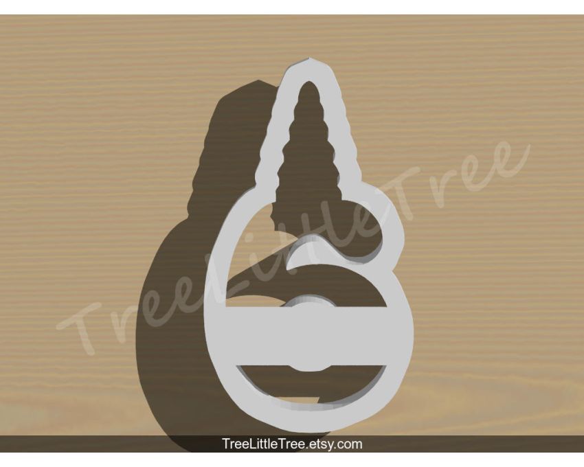 Unicorn Number Six Cookie Cutter. Unicorn Cookie Cutter