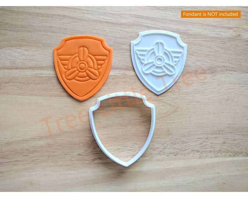 Skye Paw Patrol Cookie Cutter and Stamp Set. PAW Patrol Cookie Cutter