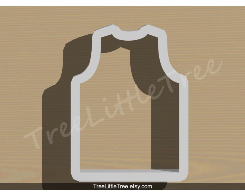 Basketball Jersey Cookie Cutter. Sports Cookie Cutter